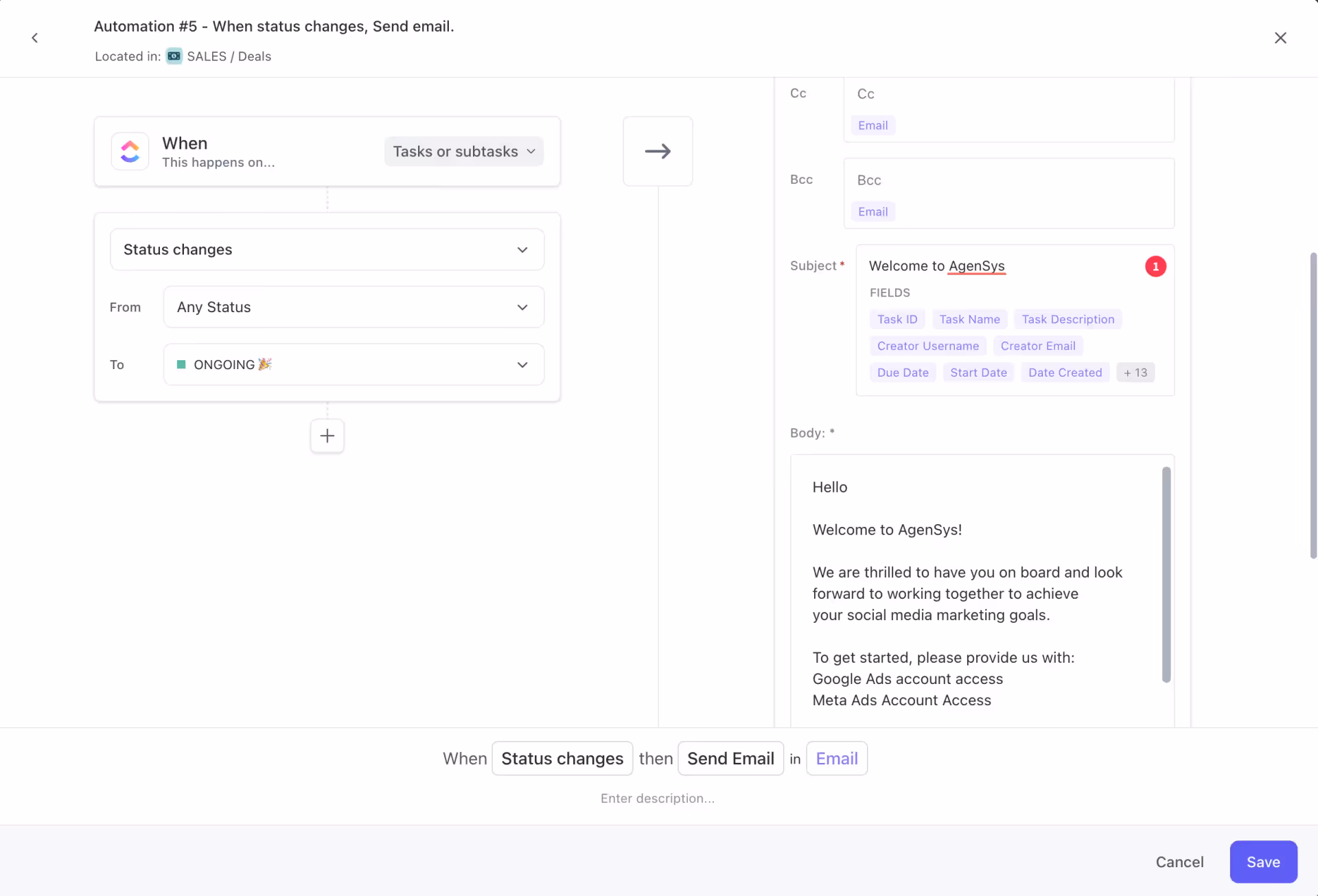 Custom Automations in ClickUp Custom Automations in ClickUp